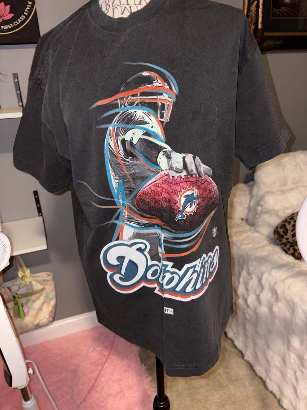 Kith & '47 for the NFL Miami Dolphins Vintage Tee Black